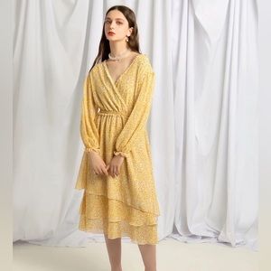 Petite Studio - Yellow Sara Dress (Size S - NWT)